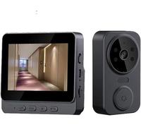 Enregistreur vidéo sans fil avec caméra 1080p, interphone domestique, pas besoin de Wi-Fi