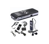 Enregistreur vocal 8 Go audio numérique rechargeable Dictaphone lecteur USB Lecteur MP3 US