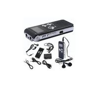 Enregistreur vocal audio numérique 8 go lecteur mp3 usb dictaphone rechargeable - noir