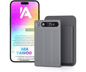 Enregistreur vocal - Carnet de notes audio - Transcription par IA - 64 Go de mémoire - Argent