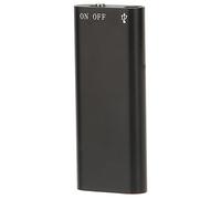Enregistreur Vocal, Enregistreur Vocal Numérique HD Multifonctionnel activé par la Voix Enregistreur de Son Rechargeable USB, pour Conférence, Entretien, Réunion (Anglais Neutre, Noir 16 GB)