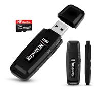 Enregistreur Vocal Espion numérique avec microSD de 32 Go Inclus | Mini enregistreur Audio idéal pour réunions, interviews, Cours | Graveur USB Espion Portable jusqu'à 500 Heures d'enregistrement St