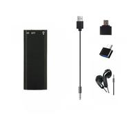 Enregistreur vocal haute définition SK-892 avec lecteur MP3, interface USB, activation vocale et stockage 8/16/32 Go, comprend des adaptateurs OTG pour interfaces micro et Type-C