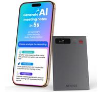 Enregistreur vocal IA NEWYES Ailog avec contrôle par application, transcription, résumé, mémoire 64 Go, enregistreur audio intelligent 2026 rose gold
