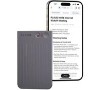 PLAUD Enregistreur vocal Note M80 64 Go – Transcription IA 112 langues, Contrôle par App, Étui – Noir
