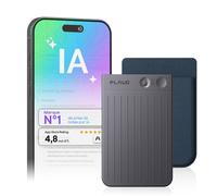 Enregistreur vocal IA Plaud Note - Transcription et résumé IA, 112 langues - Réunions et appels - 64 Go - Noir, étui bleu foncé