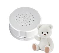 Enregistreur Vocal - Mini Enregistreur 60 Secondes avec Boîtier Sonore pour | Peluche Parlante Personnalisable Réutilisable avec Bouton Enregistrable - Blanc