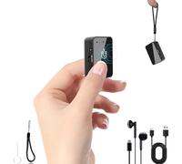Enregistreur vocal - Mini enregistreur vocal magnétique de 64 Go avec réduction du bruit, appareil d'enregistrement portable de type C, petit enregistreur audio avec écouteurs pour réunion, conférence