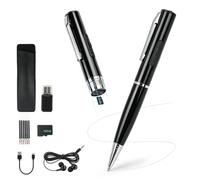 Enregistreur vocal numérique 128 Go et transcription USB, enregistrement 4 | Lot de 9 enregistreurs audio pour conférence, réunion, entretiens en classe, suppression du bruit, transfert vers un