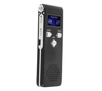 Enregistreur Vocal Numérique 192Kbps HD Réduction du Bruit Double Microphone Appareil D'enregistrement Portable Lecteur MP3 pour Les Conférences (32G)