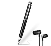 Enregistreur Vocal Numérique, 32Go EPILUM Stylo Enregistreur, Mini Enregistreur Vocal Espion avec Vocale HD, Enregistrement Portable avec Lecture MP3 avec Casque, Rechargeable par USB