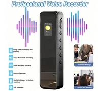 Enregistreur vocal numérique avec fonction de lecture, réduction du bruit, son haute définition, batterie lithium rechargeable 230/380mAh, lecture de musique MP3, convient pour les conférences et les 