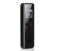 Enregistreur vocal numérique, Dictaphone 8GB avec boîtier métallique et code d'activation vocale, Enregistreur audio USB C pour les conférences