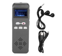 Enregistreur Vocal Numérique en Option de 4 à 32 Go avec Lecture, Son Stéréo à Double, Réduction du Bruit Professionnelle, Fonction de Mot de Passe, Enregistreur MP3 pour
