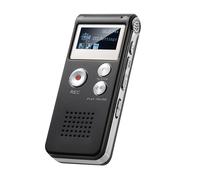 Enregistreur vocal numérique enregistreur à commande vocale Mini enregistreur vocal petit enregistreur audio amélioré avec MP3 et USB pour les conférences Argent