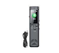 Enregistreur vocal numérique - Enregistreur audio - Enregistreur vocal rapide avec mot de passe - Enregistreur HD avec double microphone, dictaphone grand écran pour conférences