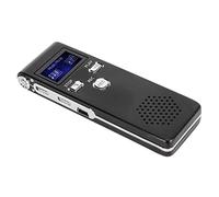 Enregistreur Vocal Numérique, Enregistreur Multifonctionnel à Double Micro avec Fonction Lecteur MP3, Réduction du Bruit Enregistrement Vocal HD pour Conférence Entretien Réunion (8G)