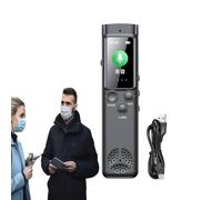 Enregistreur vocal numérique - Sécurité avec mot de passe, stylet d'enregistrement audio HD, enregistreur de son avec double microphone, dictaphone grand écran | Dispositif d'enregistrement portable