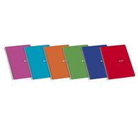 Enri 100430113 Lot de 10 Cahier à spirales simple capsules molles couleurs assorties