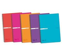 Enri 400042280 - Lot de 5 - Calepin taille feuillet 80 feuilles - Coloris aléatoire