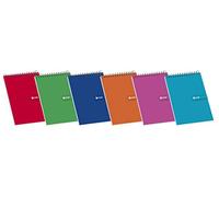 Enri - Lot de 10 carnets à spirales, couverture souple, 16ème