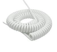 enroulant Le câble électrique, Fil spiralé à Deux conducteurs 28AWG, Noyau en cuivre de 0,1 mm², Isolation PU, diverses spécifications(Stretch 10 Meters)
