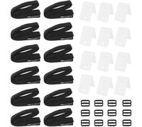 Enrouleur Bâche Protection Piscine Hors pour sol Rectangulaire(12cs) | Sangles et boucles incluses, fixation sécurisée, montage simple, compatible rouleaux standards, durable