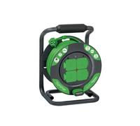 Schneider Electric - Enrouleur Bricolage 25m HO5VVF 3G1,5 IP44, Vert - IMT33145