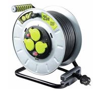 Enrouleur câble électrique - multiprises - Pro XT - tambour galva - 25m LUCECO