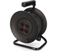 Enrouleur Câble Pro 25m Edm Robuste, 25m, 4 Prises, Usage Intensif - Edm