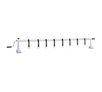 Enrouleur de bâche de piscine avec base en plastique - vidaXL - Longueur 1,37-6,15m - 7 tubes
