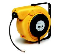 Enrouleur de câble 10 m 3G 1,5 mm² 230V Polypropylène avec enrouleur automatique et support mural pivotant Zeca 5827/XF