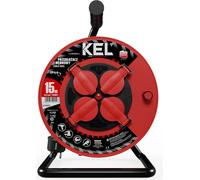 Enrouleur de câble 15 m 4× 230 V Schuko 3×1,5 H05RR-F Professional Line
