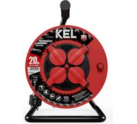 Enrouleur de câble 20m 4× 230 V Schuko 3×2,5 H05RR-F Professional Line