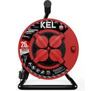 Enrouleur de câble 25m 4× 230 V Schuko 3×1,5 H05RR-F Professional Line