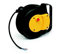 Enrouleur de câble 5 m 3G 1,5 mm² 230V Polypropylène avec enrouleur automatique et support mural pivotant Zeca 9004