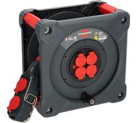 Enrouleur de câble KC 2201 4+4 Professional avec Powerblock 25+5m H07RN-F 3G2,5 - IP44 - BRENNENSTUHL - 9212301110