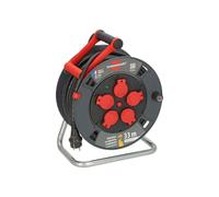 Enrouleur de câble BRENNENSTUHL 300 KU 3201 33m H07RN-F 3G2,5 5 prises 16A IP44 Gris foncé/Rouge