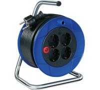 BRENNENSTUHL 1079180004 - Enrollacables compacto negro IP20 H05VV-F3G1,5 con cable de 15 m