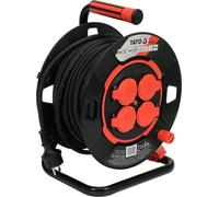 Enrouleur de câble de chantier 30 m, 4 prises, IP44, H05RR-F 3x1,5 mm