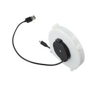 Enrouleur de câble de charge rétractable de type C 1,2 m | Mécanisme de rétractation automatique, rangement sans enchevêtrement, longueur de 1,2 m, connecteur de type C