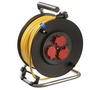 Enrouleur de câble électrique - as-Schwabe - 10137 - 40m - Jaune - IP44