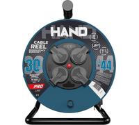 Enrouleur de câble HAND PRO 30m 4x prises de courant 230V IP44 H05RN-F 3x1,5 mm