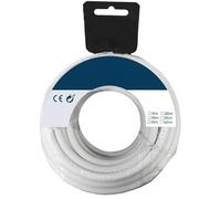 Enrouleur de câble parallèle 2 x 0,50 mm de couleur blanche, idéal pour les connexions audio. Longueur de 10 mètres, parfait pour une utilisation à la maison ou lors d'événements. Qualité et