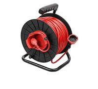 Enrouleur de câble pour jardin IP20 50m 3x1,3mm Noir-Rouge - Silver Electronics