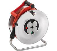 Enrouleur de câble professionnel Brennenstuhl SILVER-25 25 m H07RN-F 3G2,5 4x16A IP44 Argent