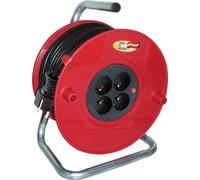 Enrouleur de câble rouge 50 m, promotion 230 V