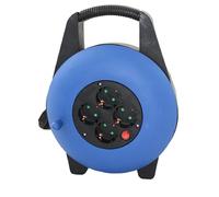 Enrouleur de câble Silver Electronics 4 prises 5 mètres 3.000W Maximum IP20 Bleu et Noir