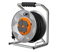 Enrouleur de chantier IP44 4 prises 16A 3G2,5mm² 35m - orange - Zenitech