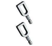 Enrouleur de fil de cravate, outil de nouage de fil, poignée hexagonale de 1/4 pouces, accessoires de fixation de foret de, en acier carbone 2 pièces 9#/ 11#